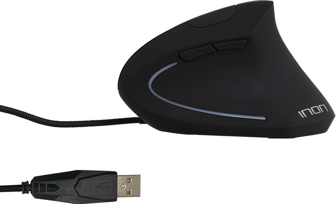 아이논 인체공학 버티컬 유선 마우스, IN-MO010