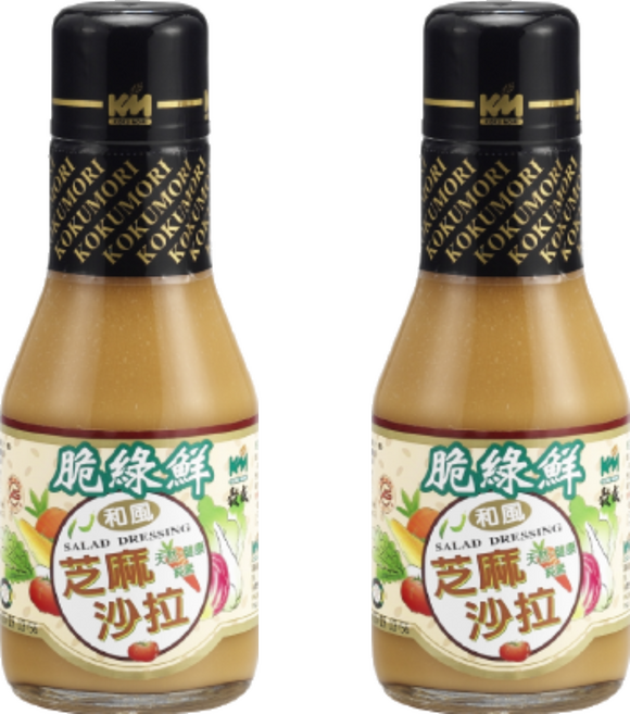 KOKUMORI 穀盛 芝麻沙拉醬, 220ml, 2瓶
