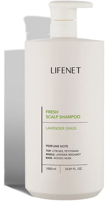 라이프넷 프레쉬 지성두피 스칼프 샴푸 라벤더 그라스향, 1L, 1개