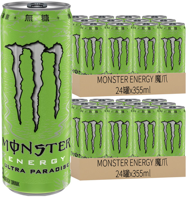 MONSTER ENERGY 魔爪 超越仙境碳酸能量飲料, 355ml, 48罐