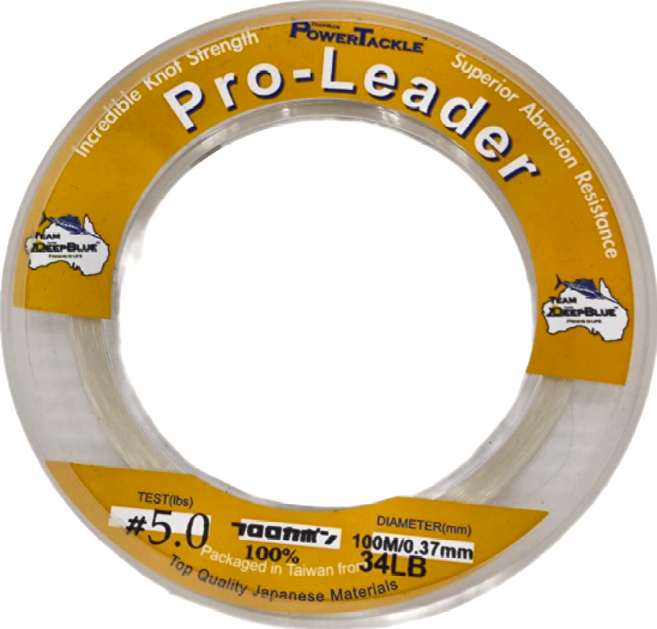 台灣 AMiKA 超硬 碳纖線 Pro-Leader 卡夢線 34lb 100m, 1個, 透明色