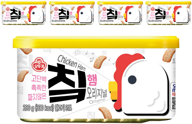 OTOKI 不倒翁 原味雞肉午餐肉罐頭, 200g, 5罐