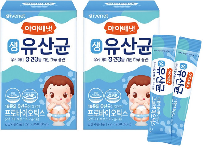 아이배냇 생유산균, 60g, 2개