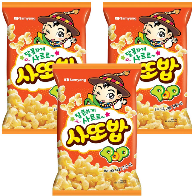 삼양 사또밥, 67g, 3개