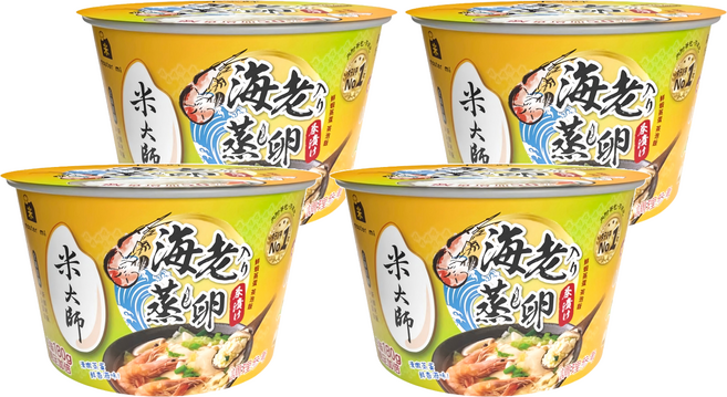master mi 米大師 湯泡飯 鮮蝦蒸蛋泡飯, 235g, 4入