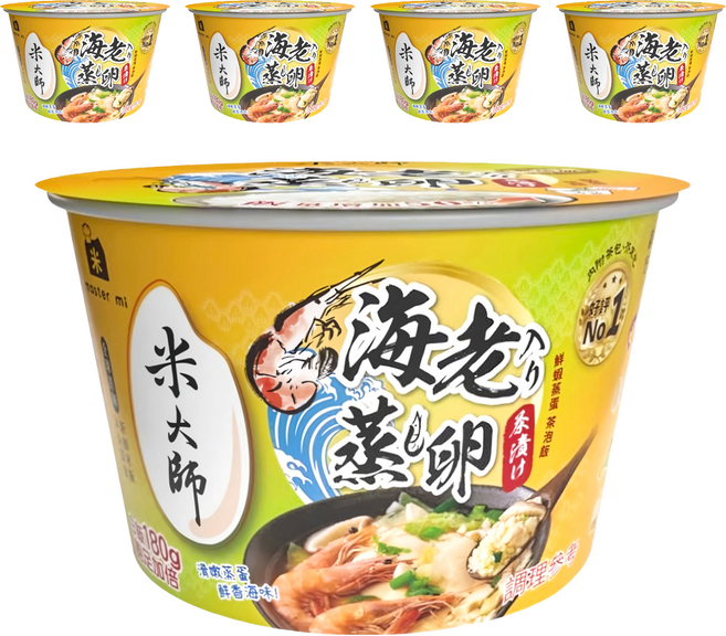 master mi 米大師 湯泡飯 鮮蝦蒸蛋泡飯, 235g, 5入