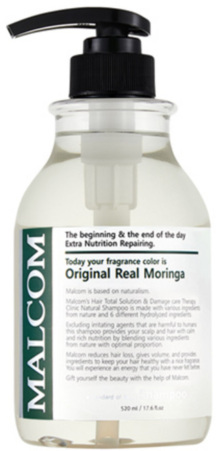 말콤 오리지널 리얼 모링가 샴푸, 520ml, 1개
