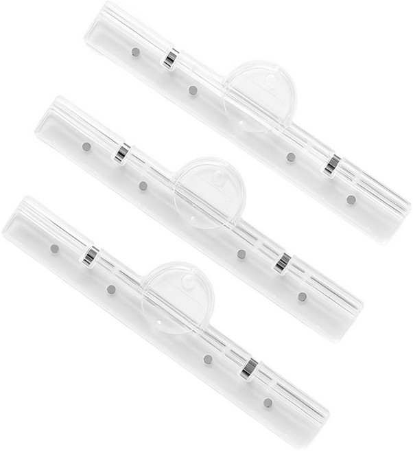 마다꾸미 마그넷 클립 3p, 투명, 1세트