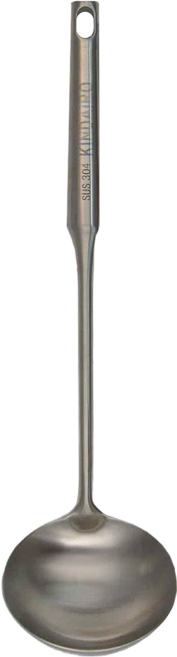 KINDAIRO 金太郎 304雙人大湯杓, 銀色, 1支