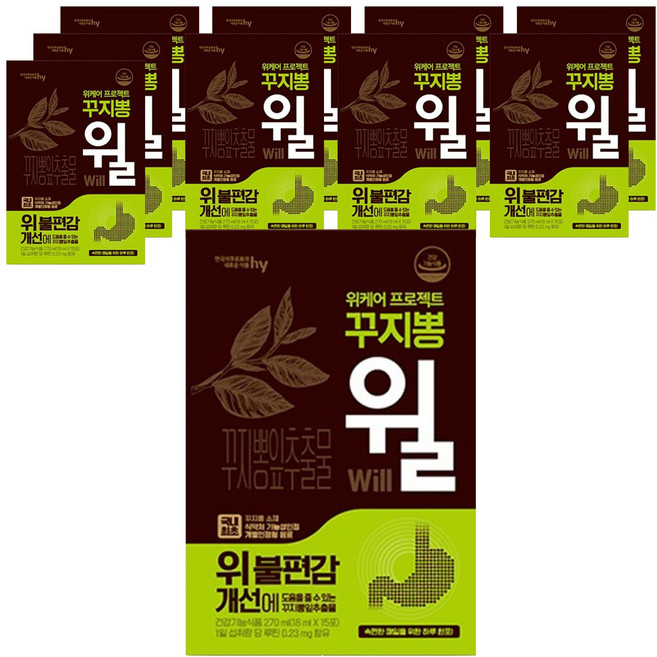 에치와이 위케어 프로젝트 꾸지뽕 윌 15p, 270ml, 10개
