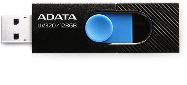 ADATA 威剛 隨身碟 UV320 藍色, 128GB, 1個