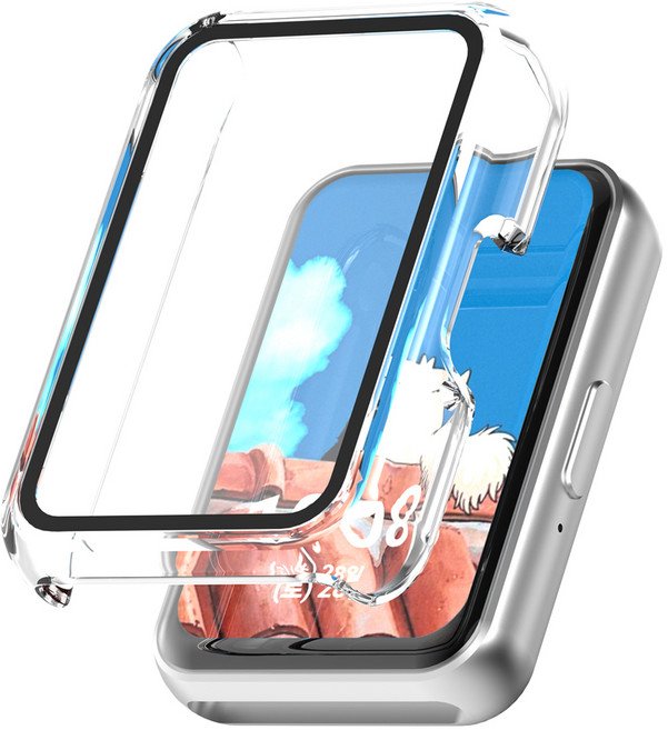 누아트 갤럭시핏 시리즈 풀커버 하드 케이스, 투명, 1개