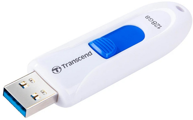 Transcend 創見 U3隨身碟 JF790W 白色, 128GB, 1個