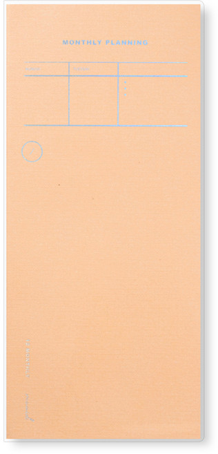 뮤니드 먼슬리 만년형 플래너, 오렌지, 1개