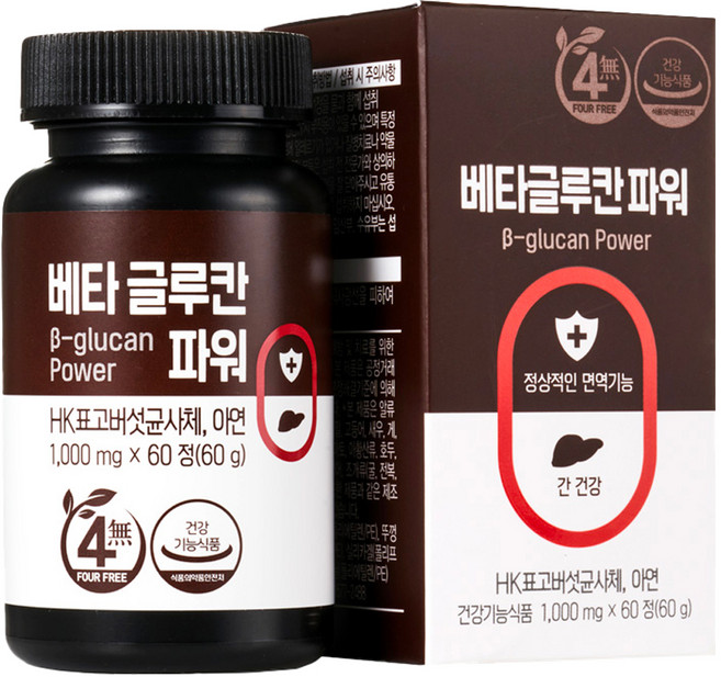 비타민하우스 베타글루칸 파워, 60정, 1개