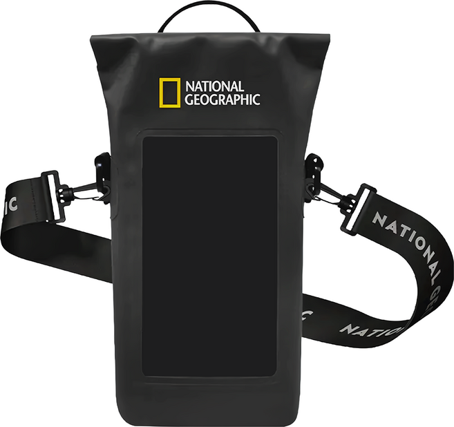 NATIONAL GEOGRAPHIC 國家地理 防水手機袋 180 x 290 x 70mm 2L, 黑色, 1個