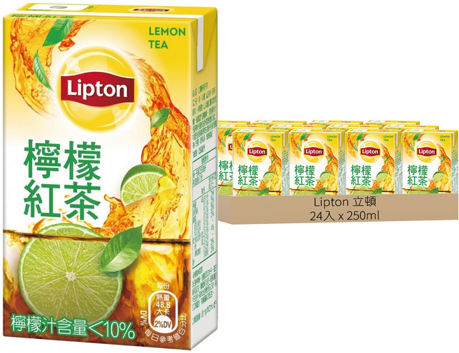 Lipton 立頓 檸檬紅茶, 250ml, 24入