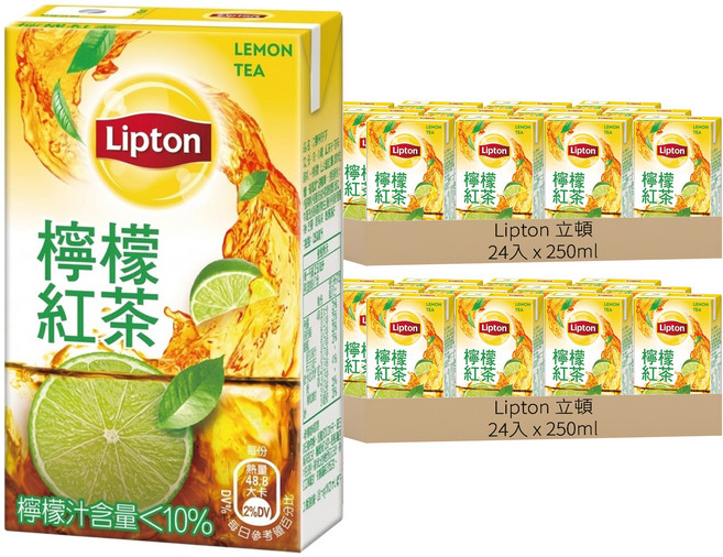 Lipton 立頓 檸檬紅茶, 250ml, 48入