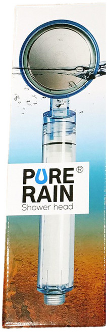 Aroma Sense PR 9000 純雨淋濾淨加壓蓮蓬頭花灑WHP, 1個, 透明色 + 藍色