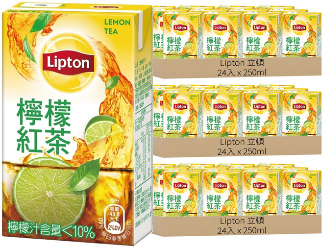 Lipton 立頓 檸檬紅茶, 250ml, 72入