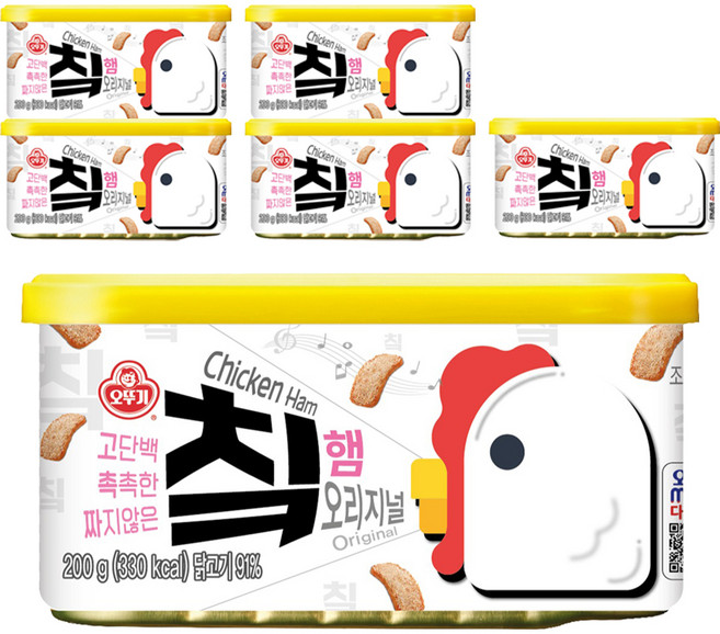 OTOKI 不倒翁 原味雞肉午餐肉罐頭, 200g, 6罐