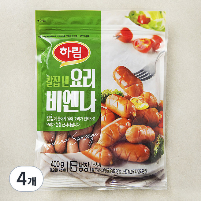 하림 요리비엔나, 400g, 4개