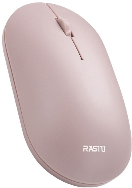 RASTO 美學超靜音無線滑鼠, RM14, 粉色, 1個