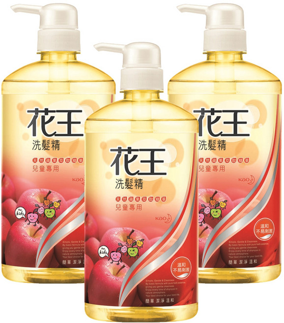 Kao 花王 洗髮精 兒童專用, 750ml, 3瓶