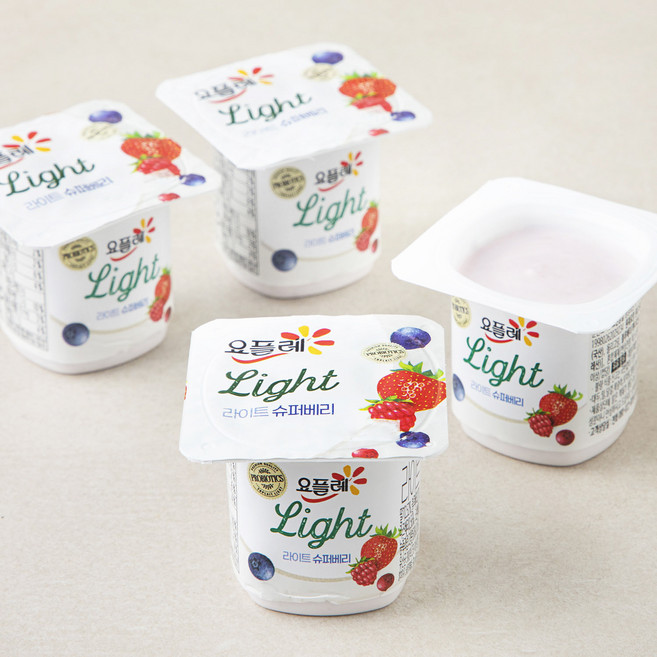 요플레 라이트 슈퍼베리, 80g, 4개입, 1개