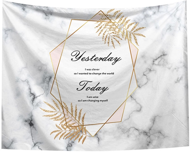 半島良品 居家裝飾掛布, 幾何雲石