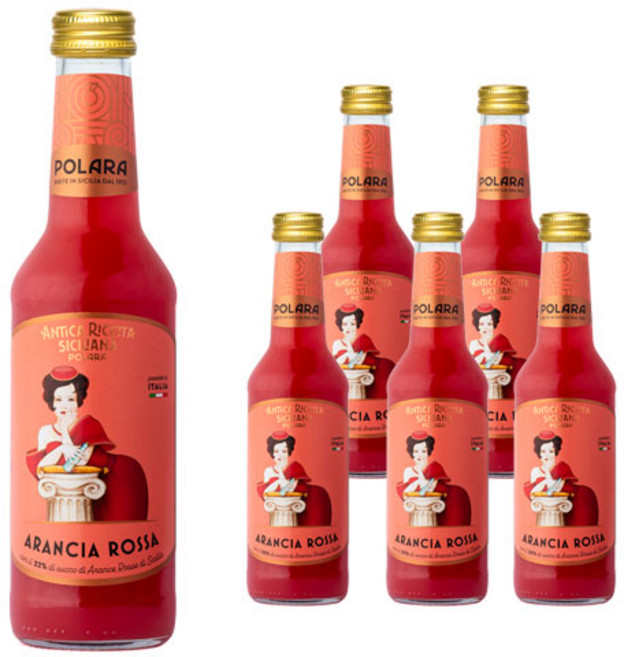폴라라 시칠리아나 아란시아 로싸 블러드오렌지, 6개, 275ml