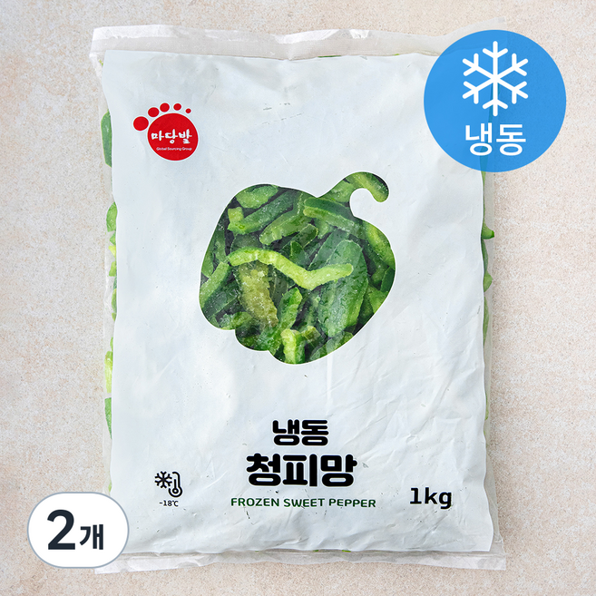 마당발 청피망 (냉동), 1kg, 2봉