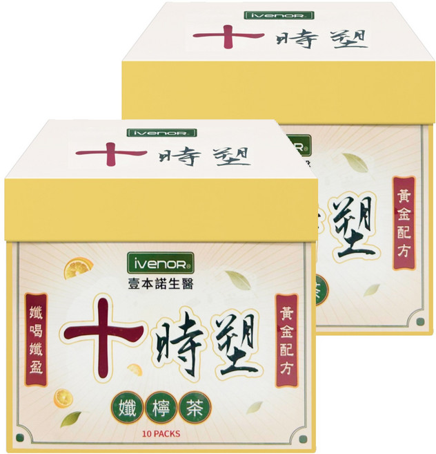 ivenoR 十時塑 纖檸茶 10包, 34g, 2盒
