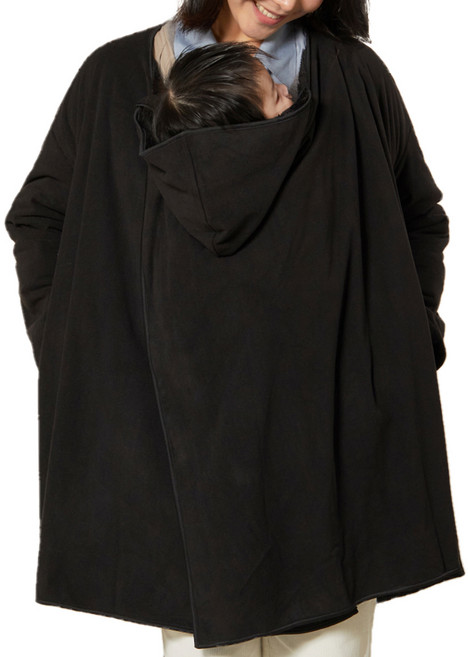 코니 아기띠워머 플러스 코트타입, 블랙