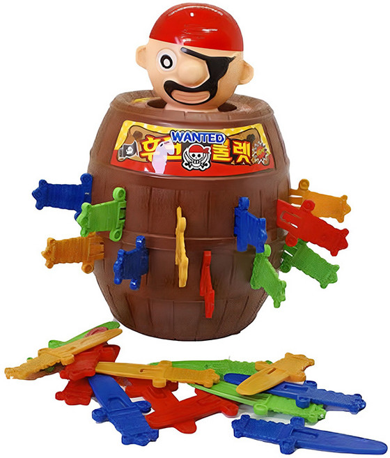 후크룰렛 해적룰렛게임 대, 혼합색상, 1개