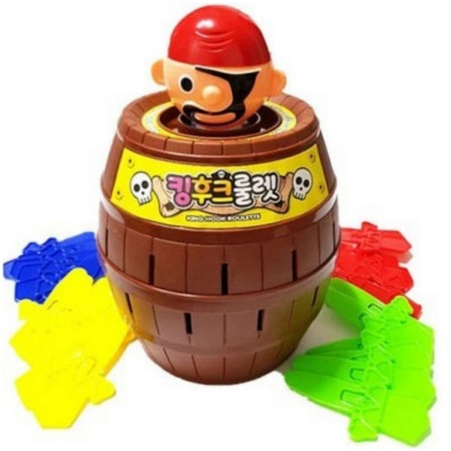 재미존 킹해적 후크 룰렛게임 특대형, 혼합색상, 1개