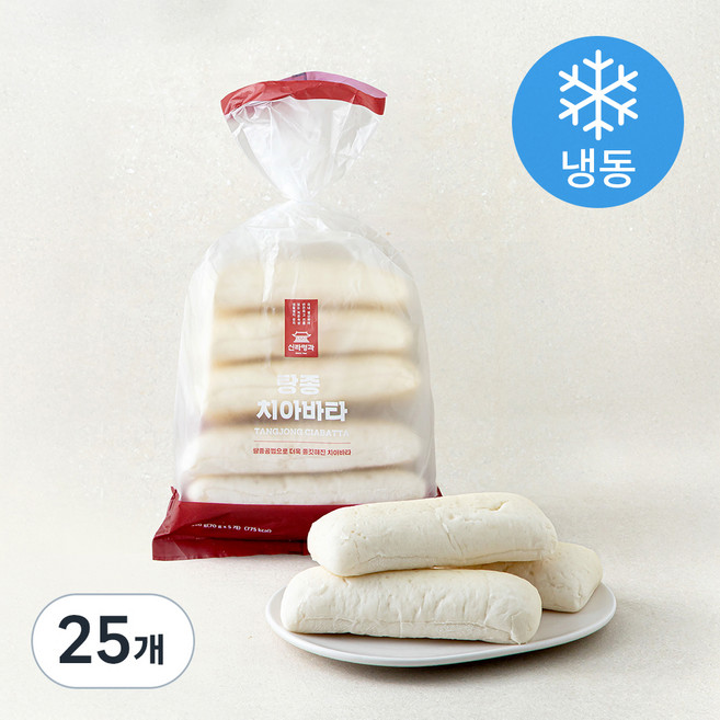 신라명과 탕종치아바타 (냉동), 70g, 25개