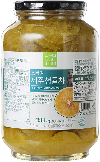 초록원 제주 청귤차, 2kg, 1개입, 1개