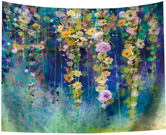 半島良品 居家裝飾掛布, 夢幻花景, 1組