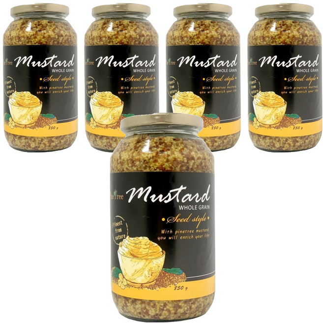 파인트리 홀그레인 머스터드, 850g, 5개