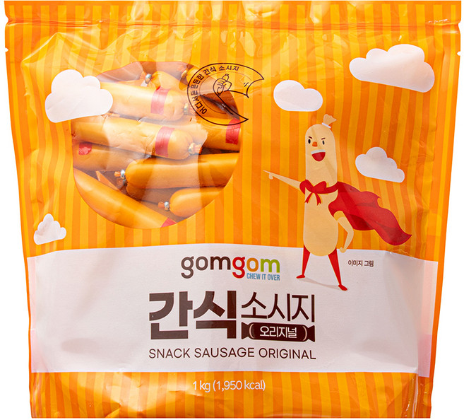 곰곰 간식 소시지 오리지널, 1kg, 1개