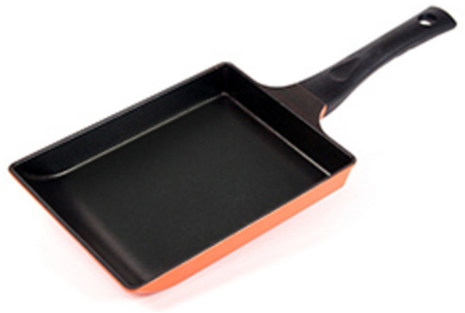 키친아트 오페라 계란말이팬 주황, 24cm, 1개