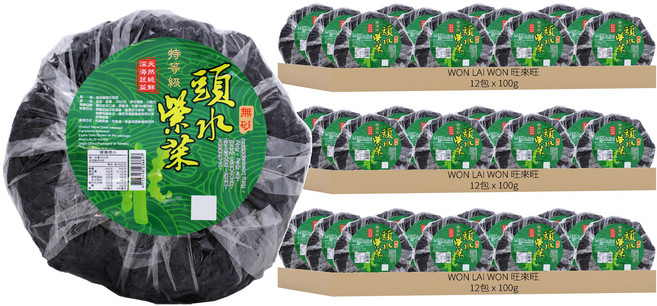 WON LAI WON 旺來旺 特等級頭水紫菜, 100g, 36包