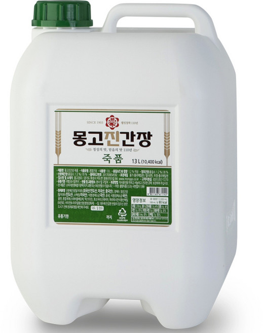 몽고진간장 죽품, 13L, 1개