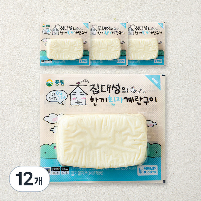 풍요한아침 한끼계란구이 흰자, 125g, 12개