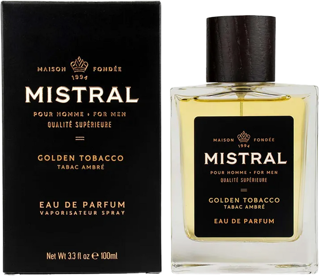 MISTRAL BODY 金色菸葉 男性香水 EAU DE PARFUM, 100ml, 1瓶