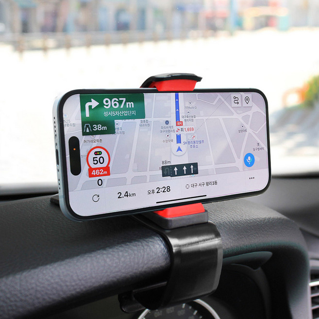 지엠지모터스 휴대폰 프리앵글 계기판 차량용 거치대, 1개, 혼합 색상