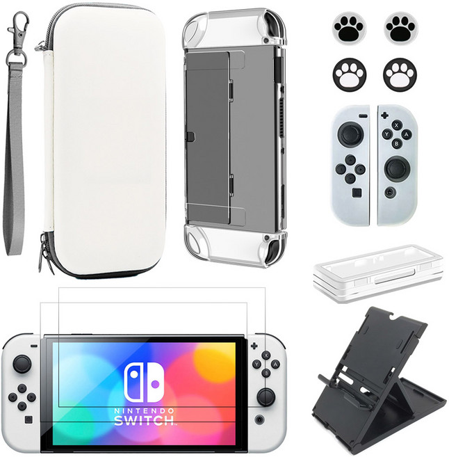 스페이스쉴드 닌텐도 스위치 OLED 악세사리 만수르 9종 세트, 1세트