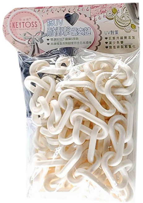 KEYTOSS 詰朵斯 耐衝擊曬衣鏈 10尺, 顏色隨機, 1條