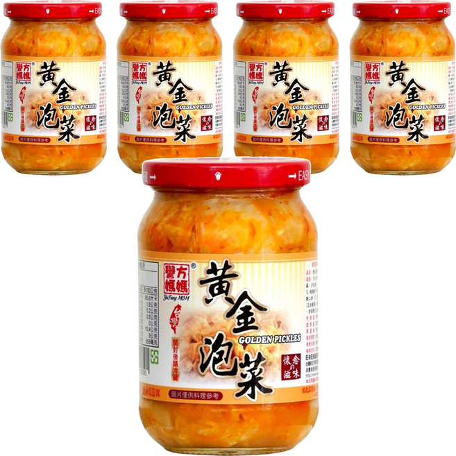 譽方媽媽 黃金泡菜, 360g, 5罐